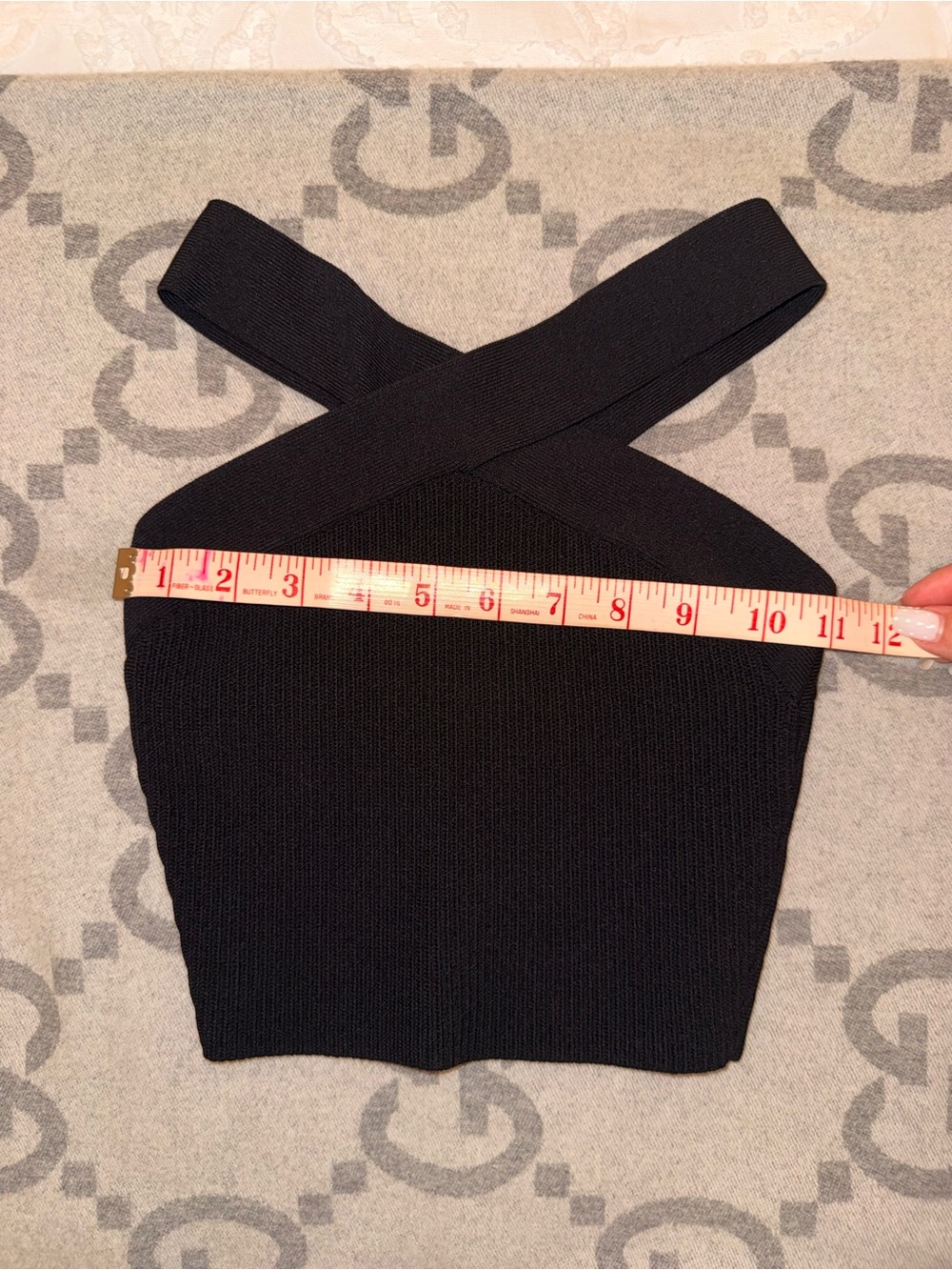 Babaton Sculpt Knit Crop Criss Cross Tank - Picture 3 of 7